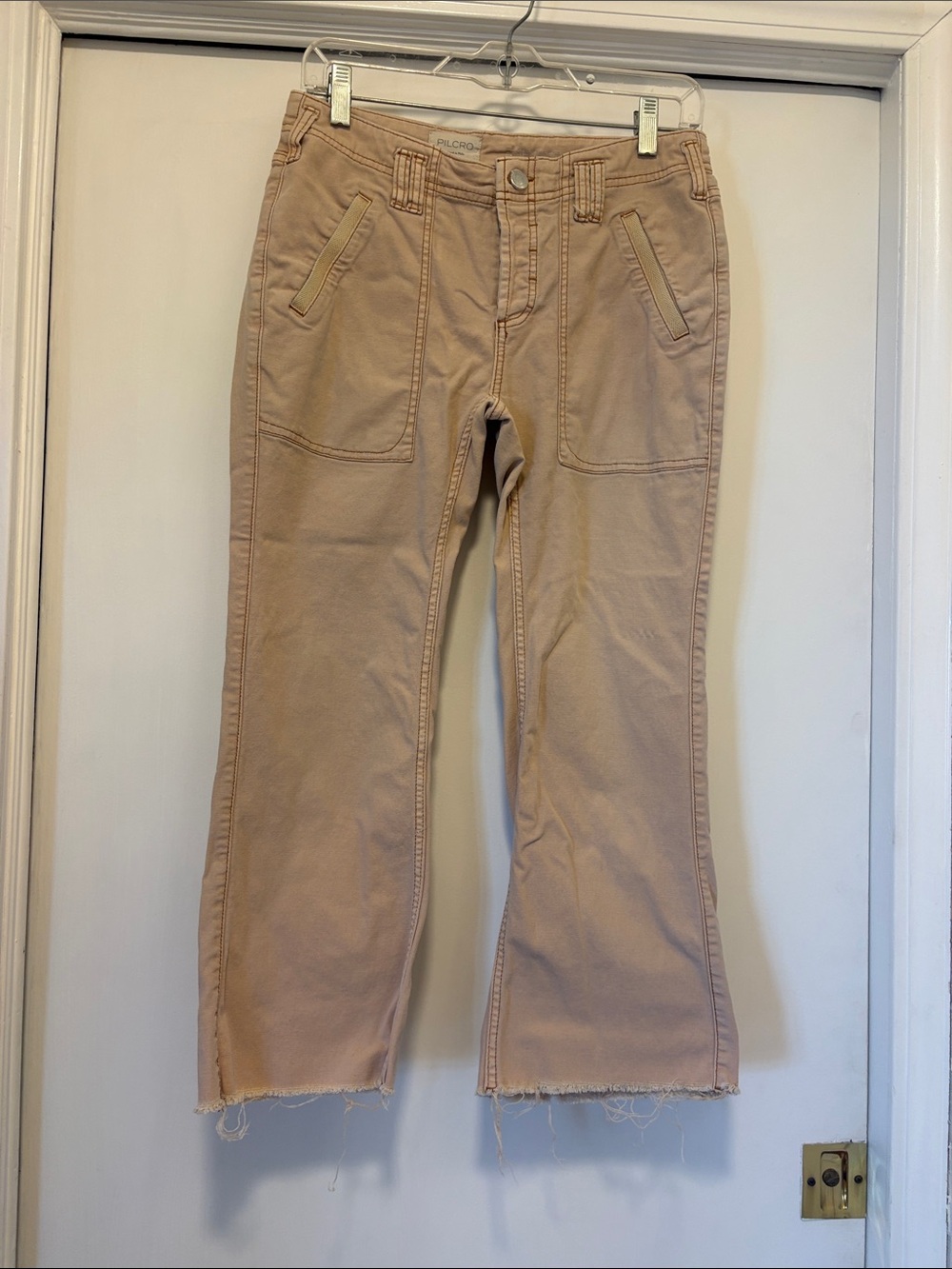 Pilcro Utility Cropped Kick-Flare Pants